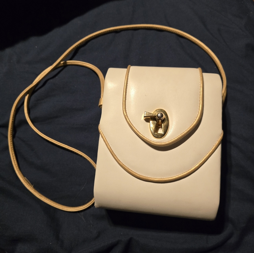 vintage Laura Scott : structured crossbody bag